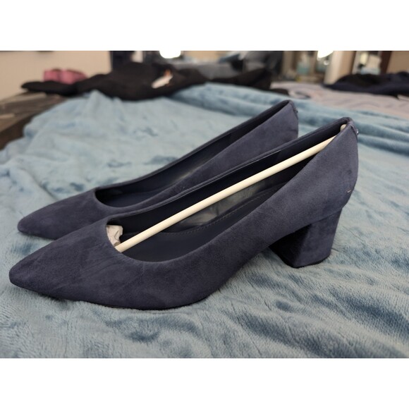 Calvin Klein Collection Shoes - BRAND NEW Calvin Klein Lenott Womens Pumps Blue Suede Size 8M